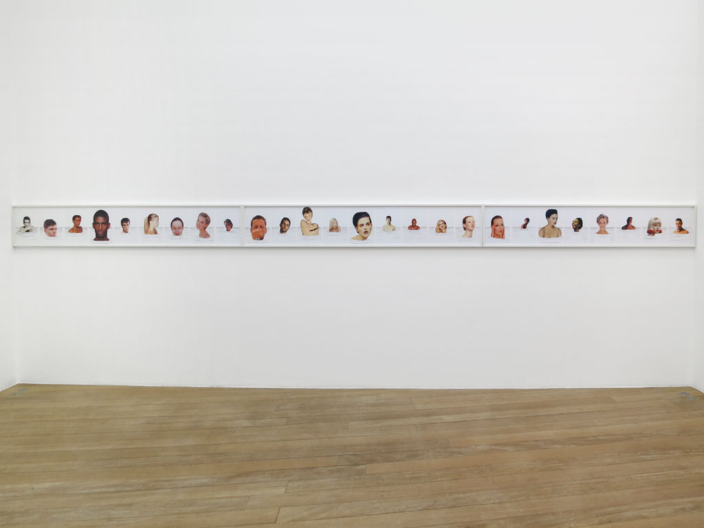 Claude Closky, ‘Midnight dip’, 1998, black ballpoint pen and collage on paper, 39 x 685 cm (26 sheets 35 x 25,5 cm). ‘Rumba & baba au rhum’, Galerie Laurent Godin, Paris. 30 November 2012 - 2 February 2013. Curated by Laurent Godin